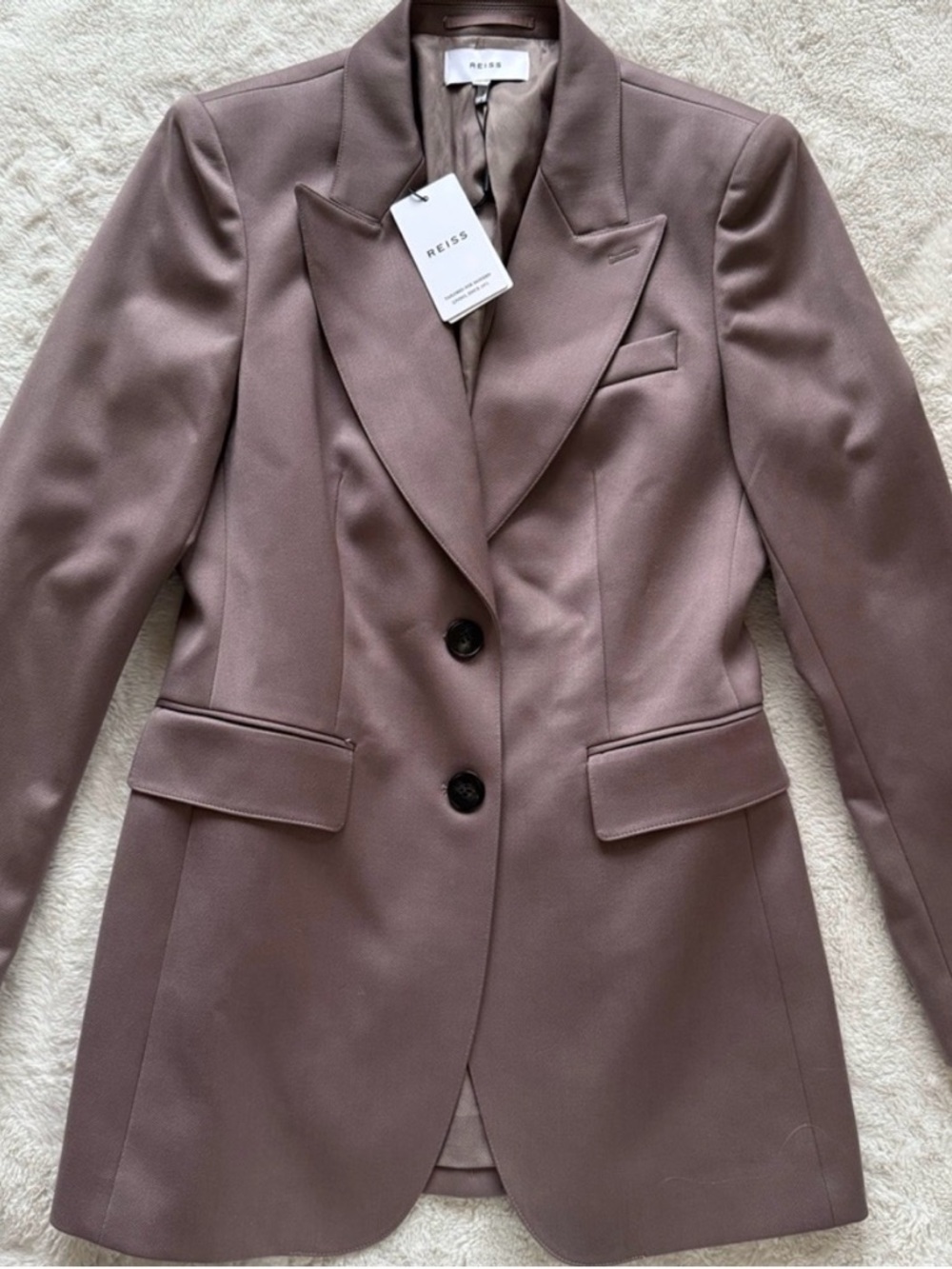 Reiss Harper Tailored Blazer in Mink